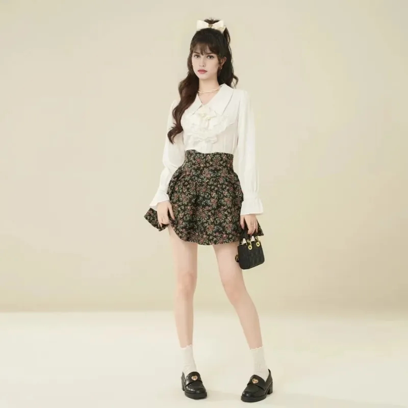 Beautiful Wardrobe Casual Short Skirts Women's Multicolor-4