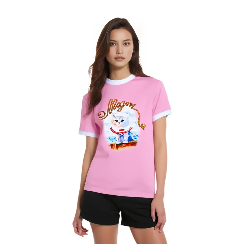 MSGM Graphic Printed Crewneck T Shirt-3