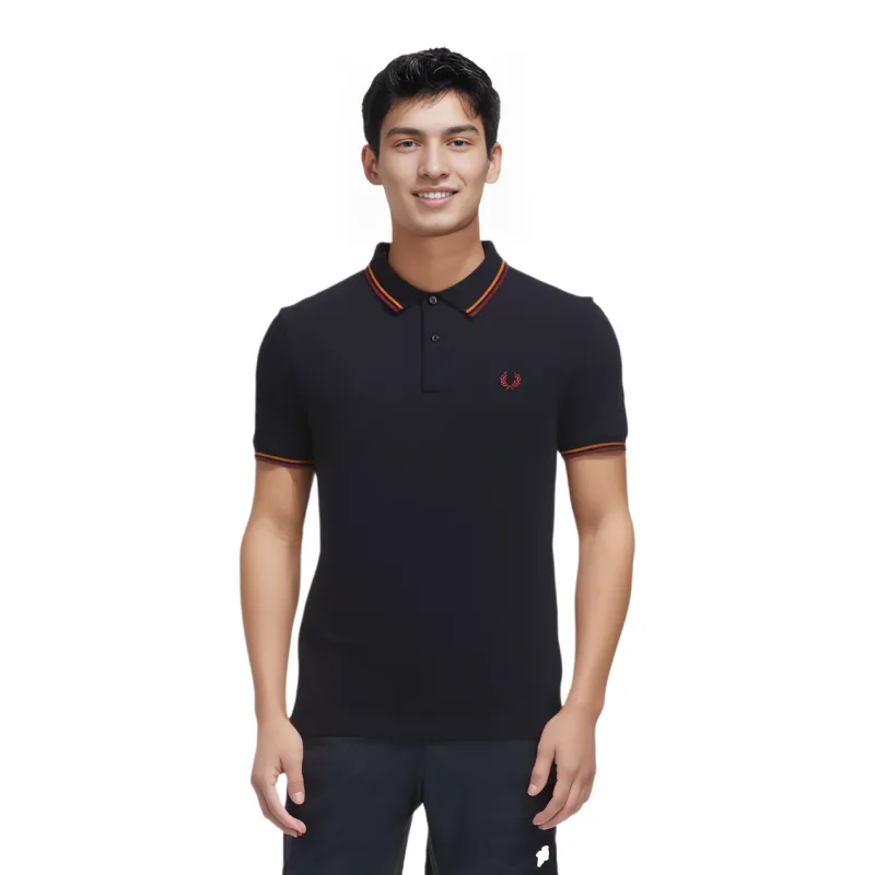 FRED PERRY Polo Shirt Men's Marine Blue-1