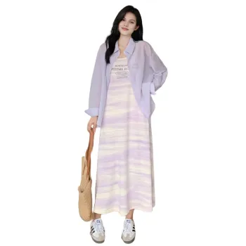 PAVEA Skirt Set Women's Light Purple