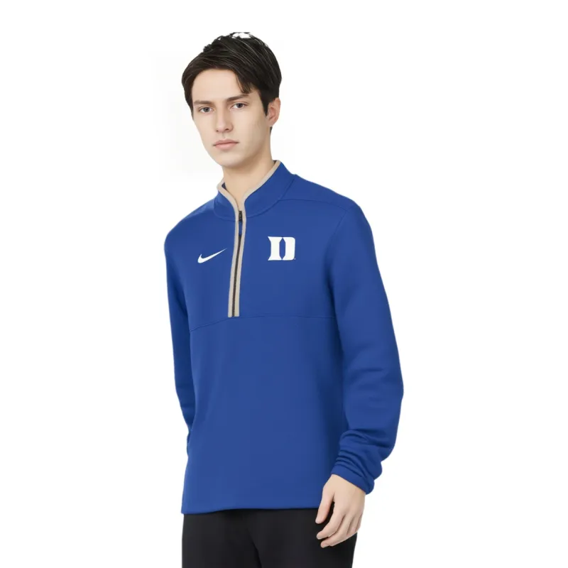 Nike Duke Blue Devils Victory Men's Nike Dri FIT College 1/2 Zip Long Sleeve Top-4