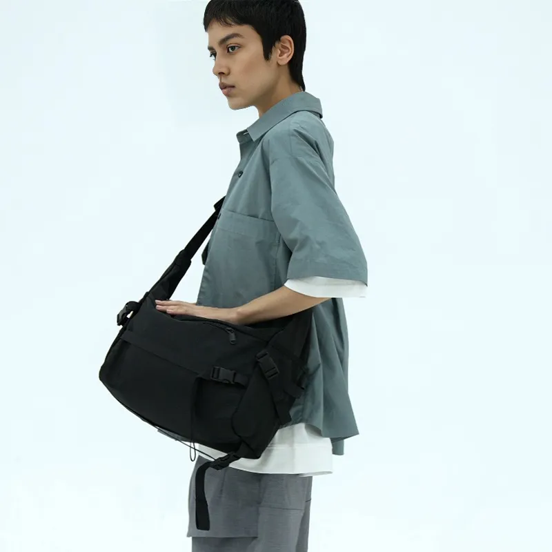 CHAOFANJI Nylon Fabric Crossbody Bag Unisex Multicolor-4
