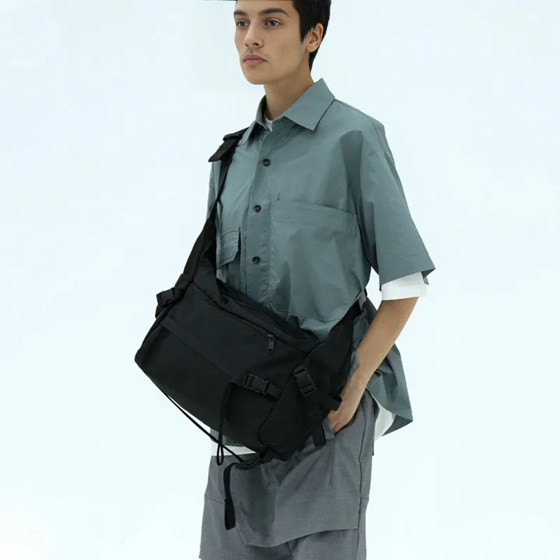 CHAOFANJI Nylon Fabric Crossbody Bag Unisex Multicolor-9