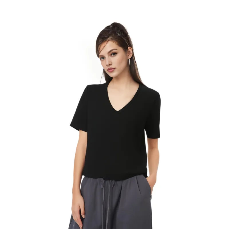 Massimo Dutti T Shirt Women's Black-2