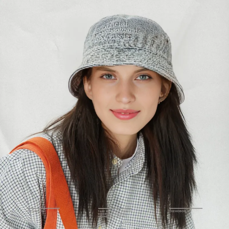 THE HOBOO Cotton Bucket Hats Unisex-3