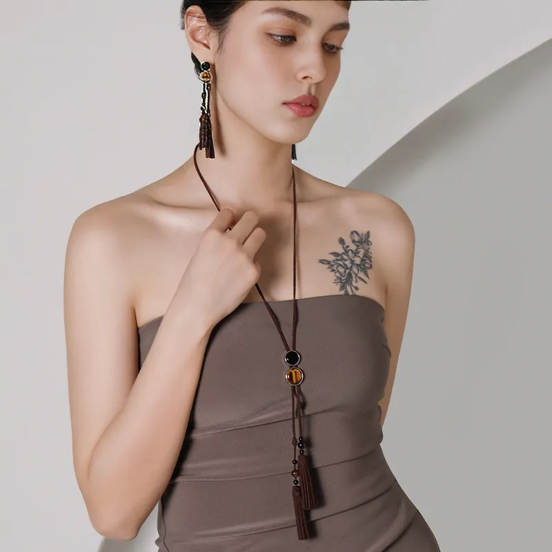 MACE MAVA Suede Necklaces Unisex-2