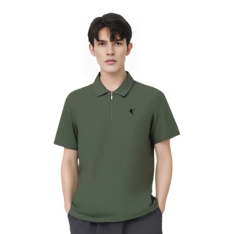 QIAODAN T Shirt Men's Light Army Green-2