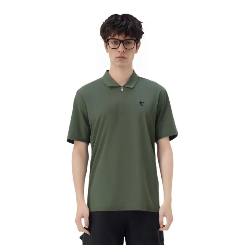 QIAODAN T Shirt Men's Light Army Green-3