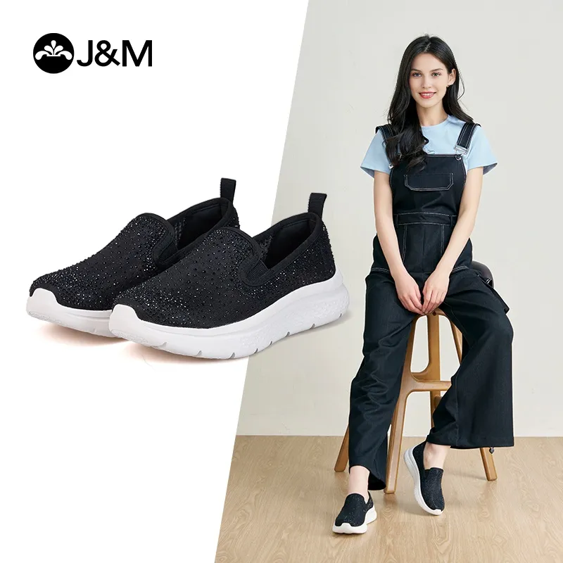 Joy&Mario Breathable Lightweight Height Increasing Low Top Casual Shoes Women's-8