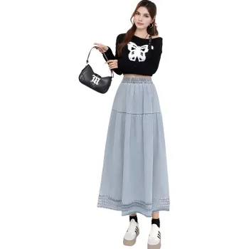 HTHK Casual Long Skirts Women's