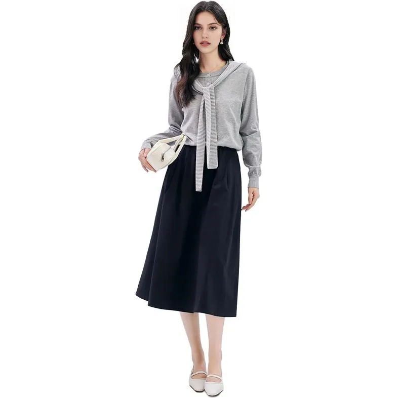 Dajia Poetry Summer Casual Long Skirt Women's-0