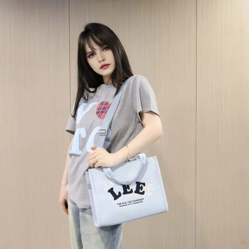Lee Fabric Handbag, Crossbody Bag, Shoulder Bag Women's Light Blue-6