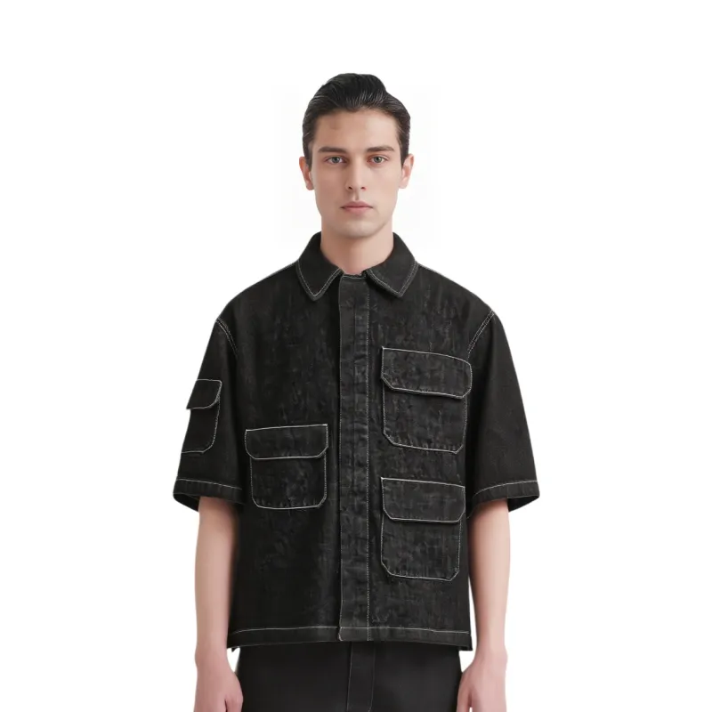 ZARA Shirts Men Black-2
