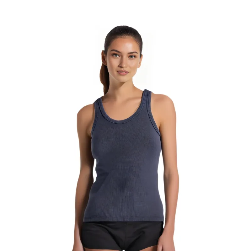 ZARA Tank Tops Women's Blue-2