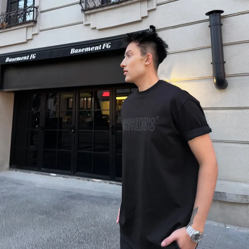 SANBAI STUDIO T Shirt Unisex Black-4
