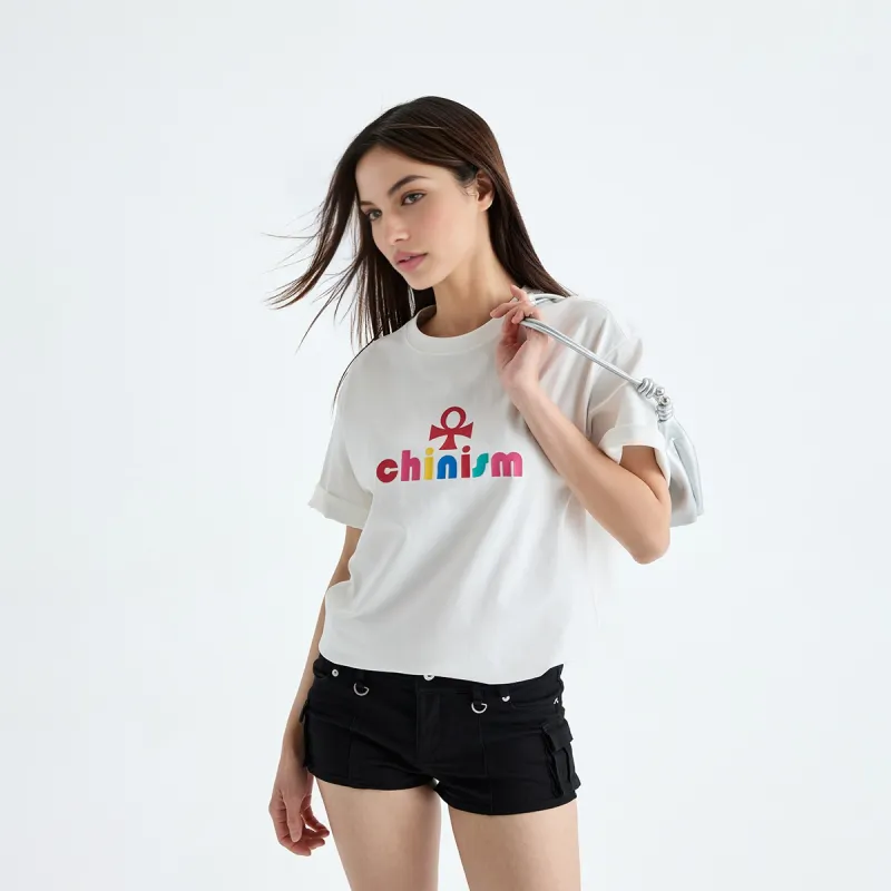 CHINISM T Shirts Unisex Raw White-2