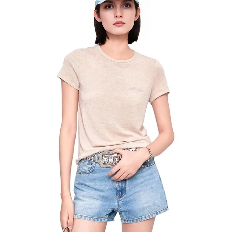 Ed Hardy SS25 T Shirt Women's Almond-4