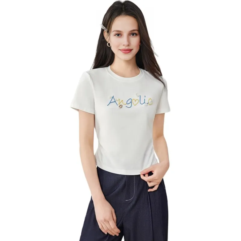 Love to serve T Shirts Women's White-6