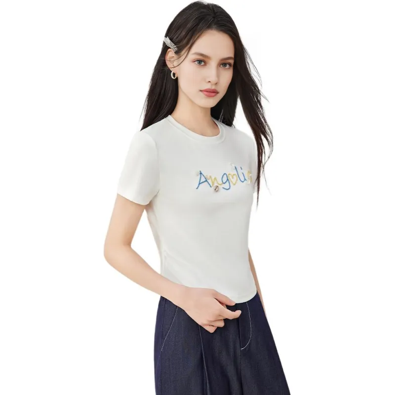 Love to serve T Shirts Women's White-8