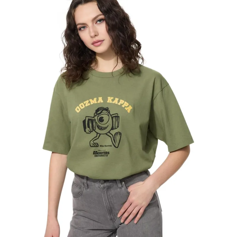 UNIQLO T Shirts Unisex Olive-2