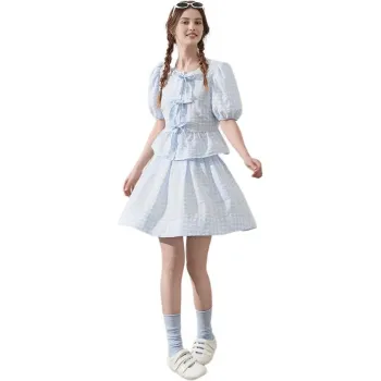 Flowers In Water Skirt Set Women's