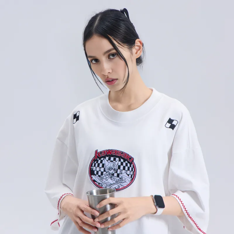 Kawasaki x Kids T Shirt Unisex White-3