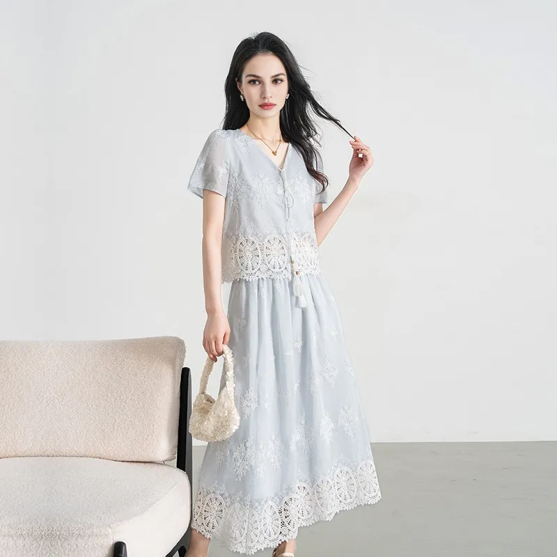 Shavani Two Piece Skirt Sets Women's-2