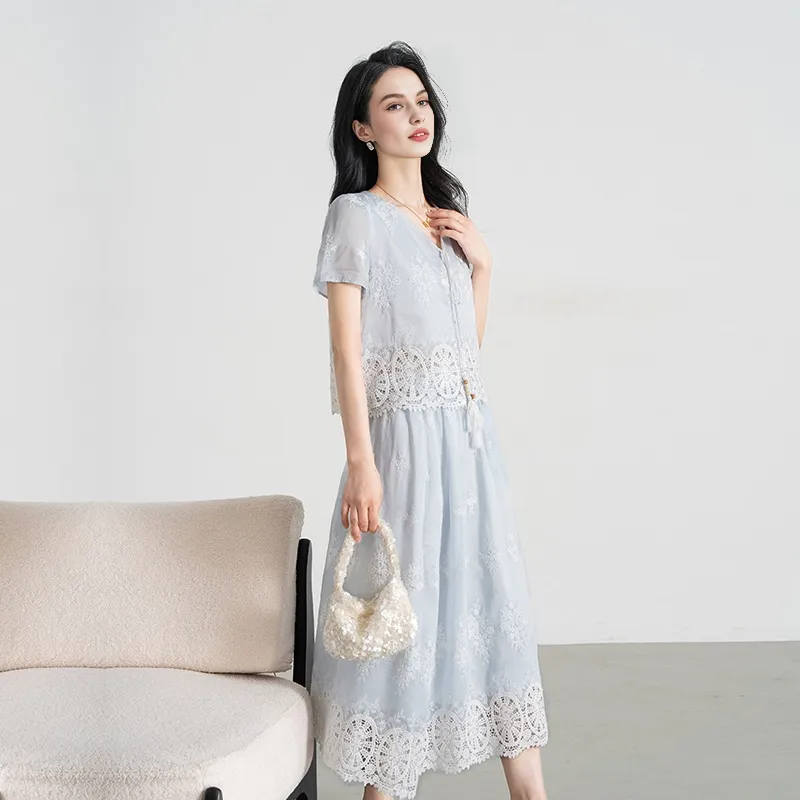 Shavani Two Piece Skirt Sets Women's-3