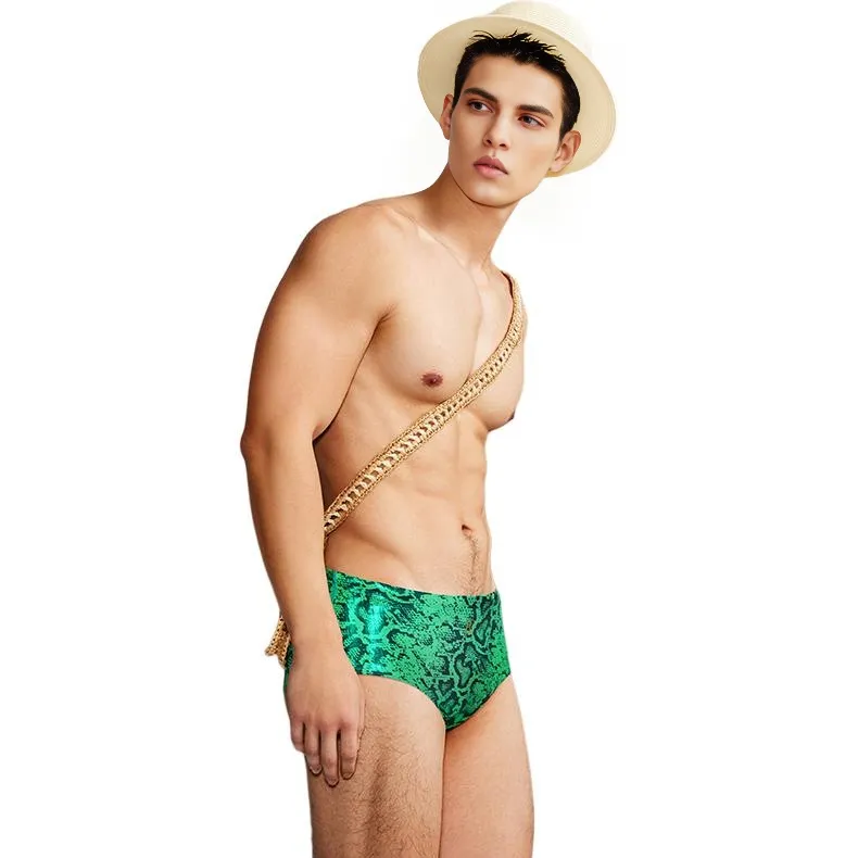 BALNEAIRE Swimming Shorts Men's Green Python-3