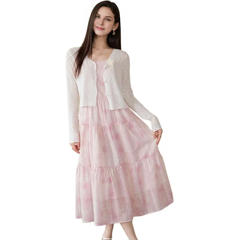 Yi Mengyuan Two Piece Skirt Sets Women's-4