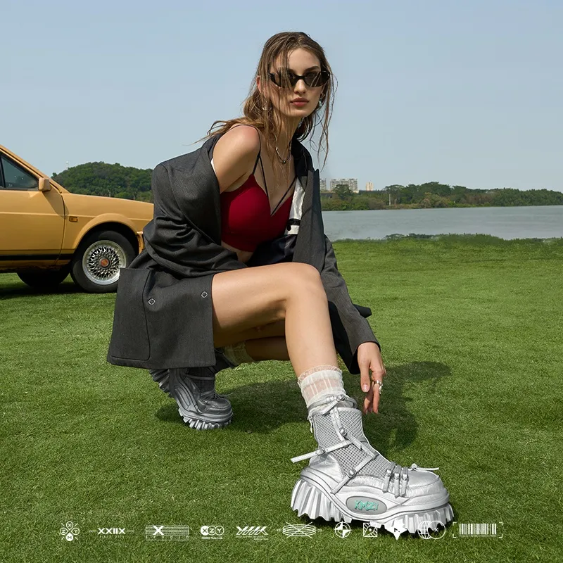 XMZY Rhythm Series Spacetime Intertwined Ankle Boots Women's-4