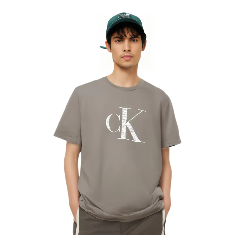 Calvin Klein T Shirts Men Gray-1