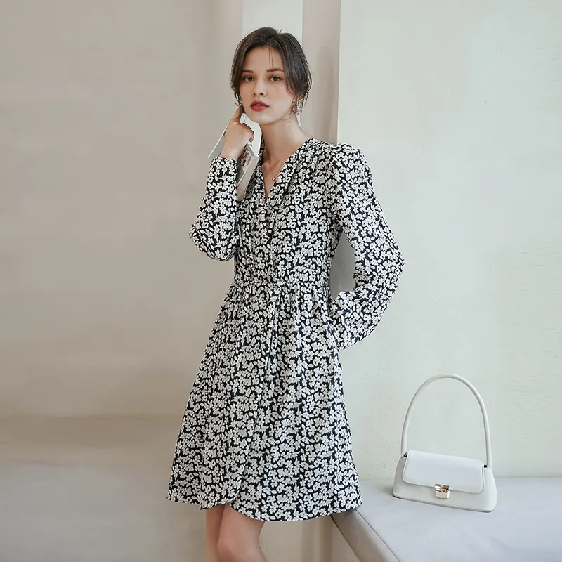 Dajia Poetry Long Sleeved Dress Women's-4
