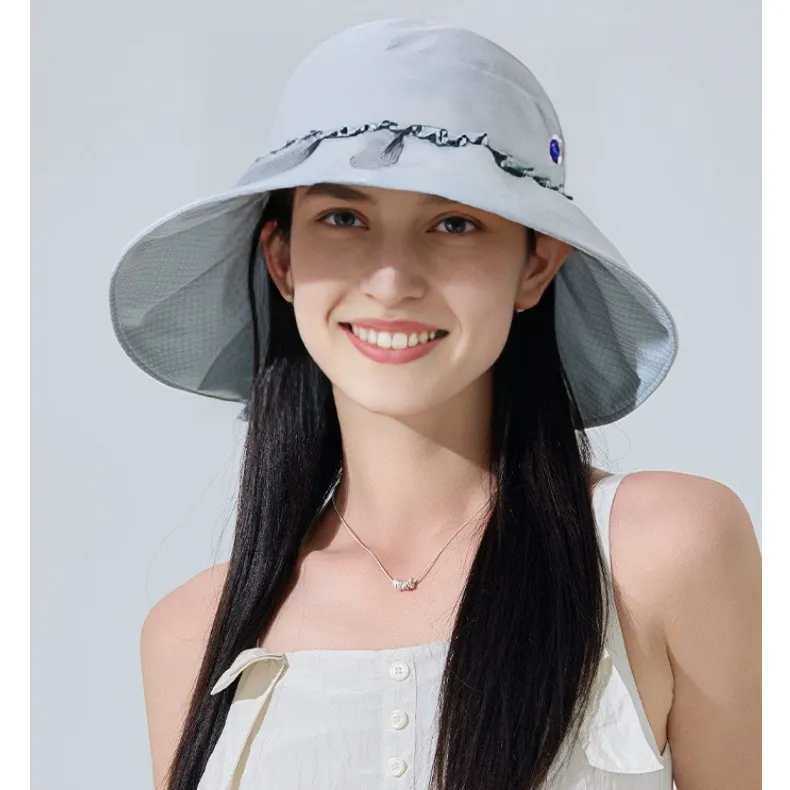 BOOLFEN Polyester Bucket Hats Women's-4