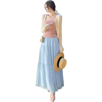 Ya Sheep People Casual Midi Skirts Women's