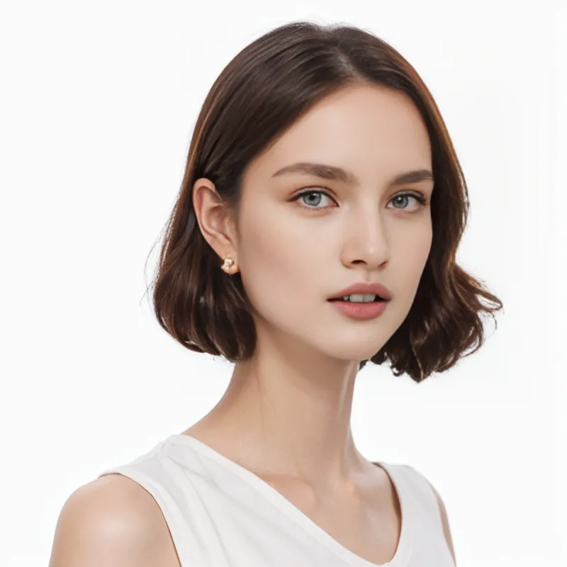 LOUIS VUITTON Nigo & Virgil Abloh Pyramidal Lv Ear Stud-2