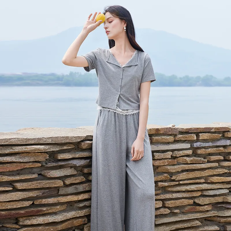 XIANGYING Casual Suit Women's Gray-6