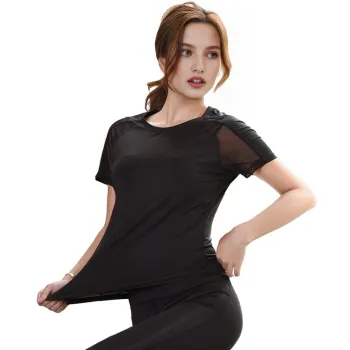 Lulifama Yoga T Shirt Women's Black