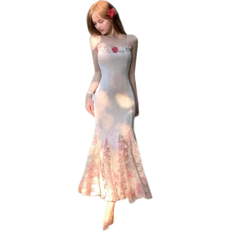 AURORA MUSE Slip Dresses Women's Beige-0