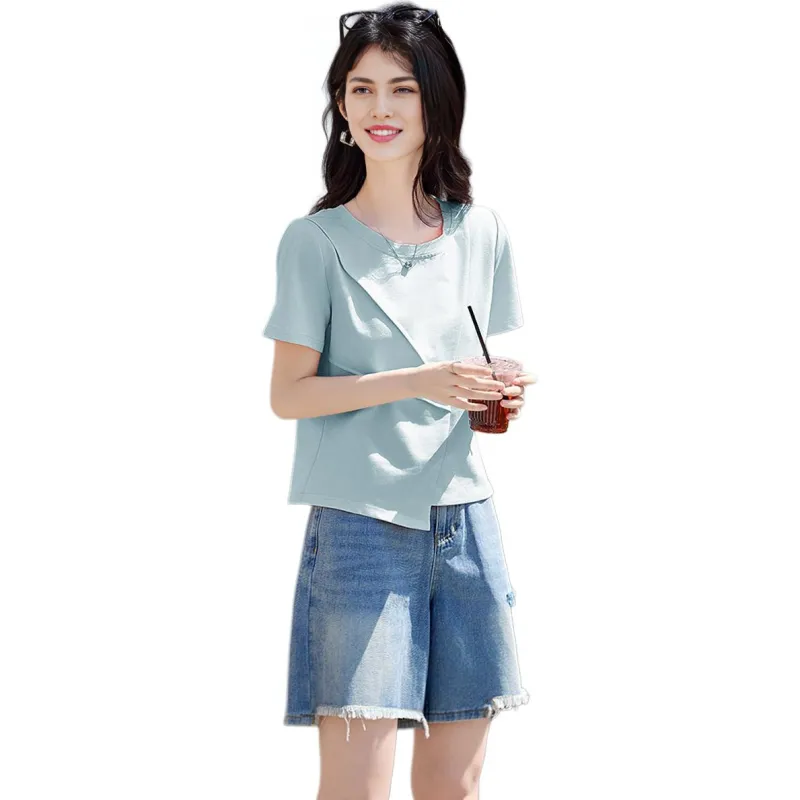 Flowers In Water Regular T Shirt Women's-1