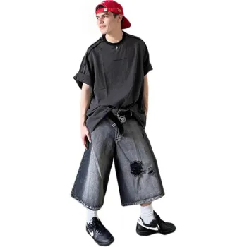 CORNILOT Denim Shorts Unisex Black
