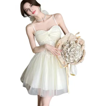 FLIM Slip Dresses Women's White
