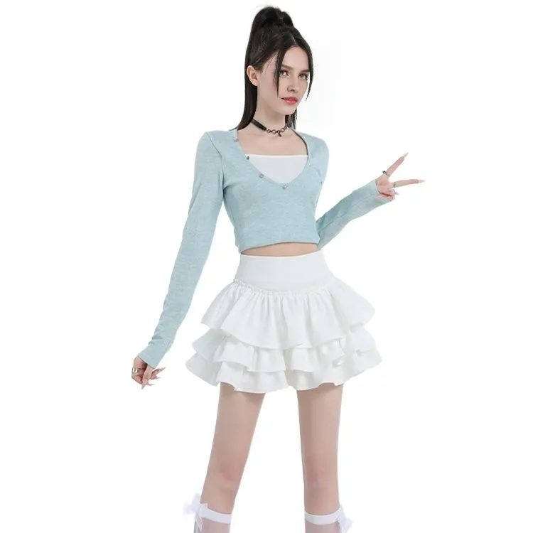 PZGE Casual Short Skirts Women's-0