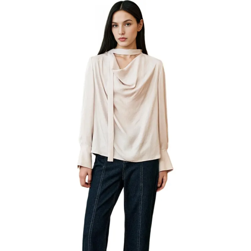 INSUN Shirts Women's Beige-3