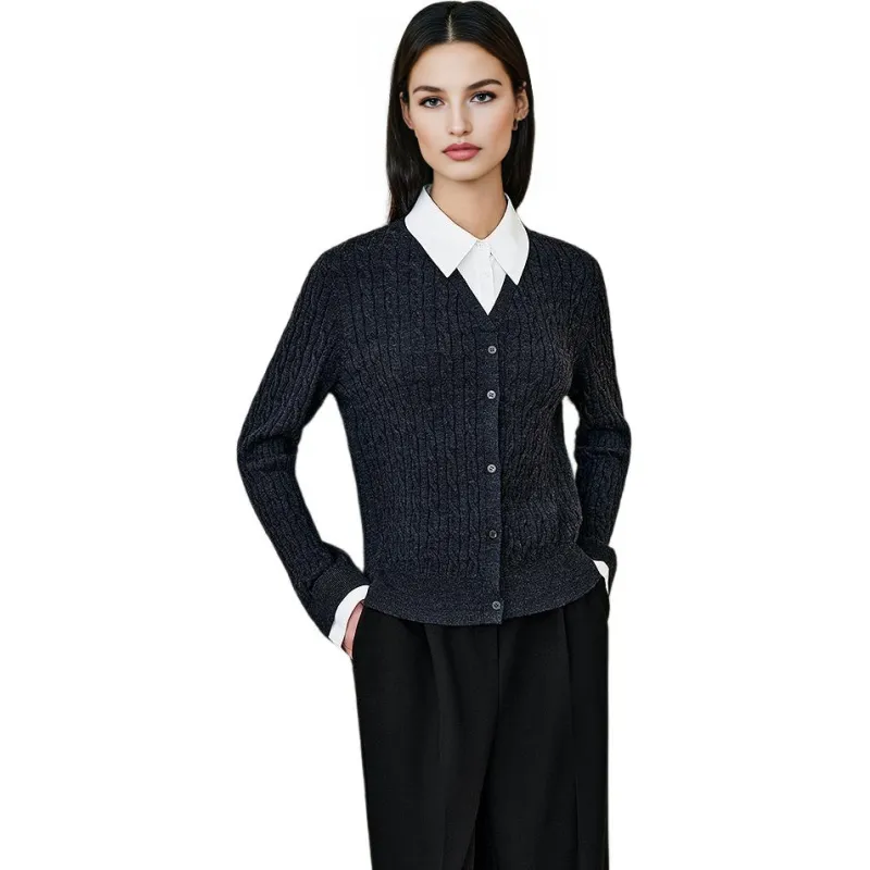 INSUN Shirts Women's Dark Gray-3