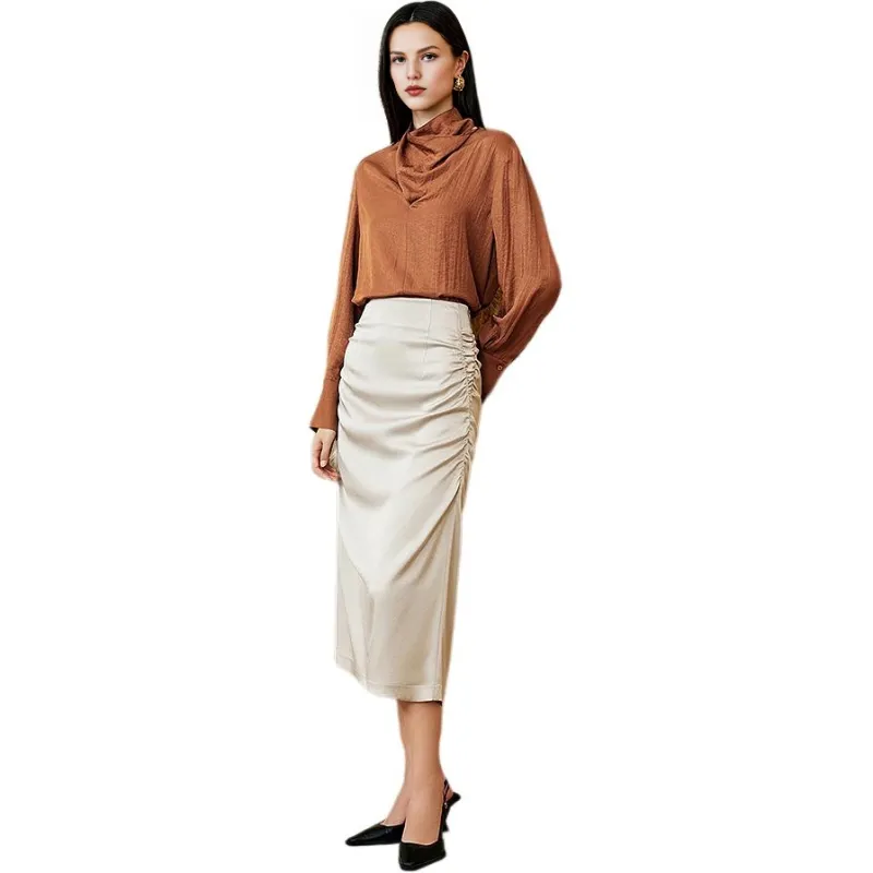 INSUN Shirts Women's Amber Orange-2