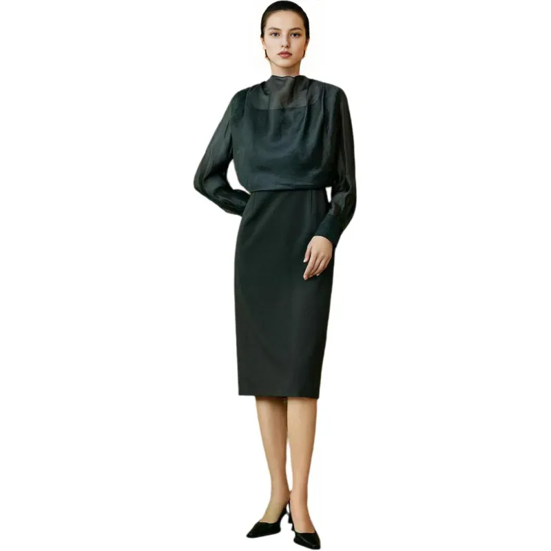 INSUN Long Sleeved Dress Women's-0