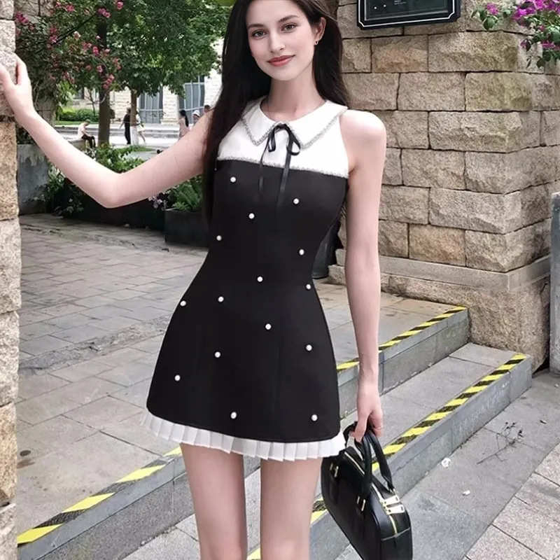 AFGGD Sleeveless Dresses Women's Black-2