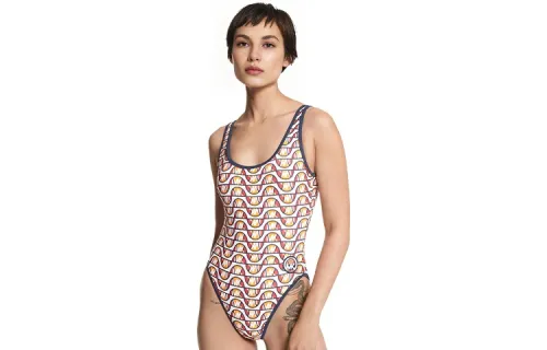 MICHAEL KORS x Ellesse SS22 One-piece Swimsuit Women's White & Orange