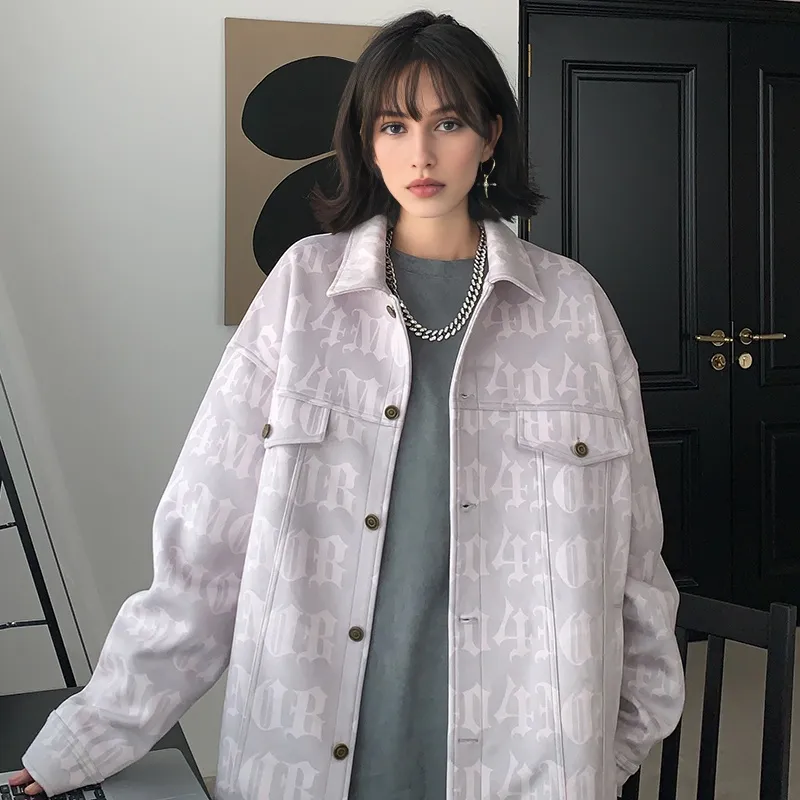 404MOB GANG Jackets Women's Gray-5